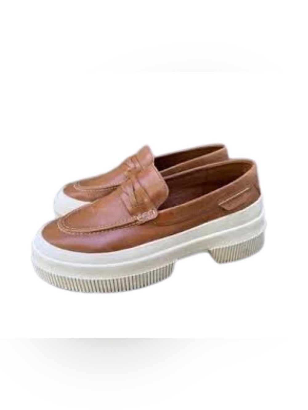 Sperry platform Women’s Brown Platform Penny Loafers size 11